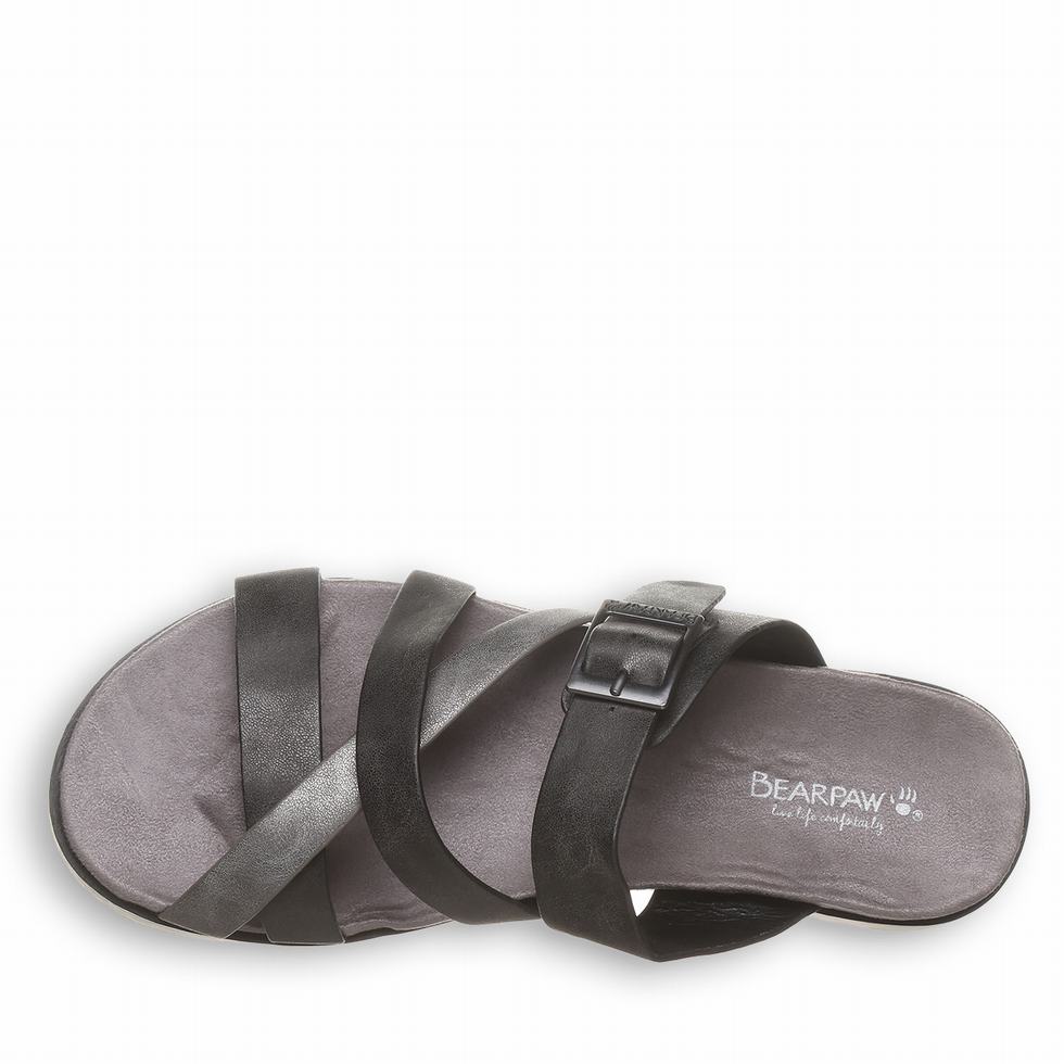 Bearpaw Rhodes Sandalen Dames Zwart | PAV4931DR