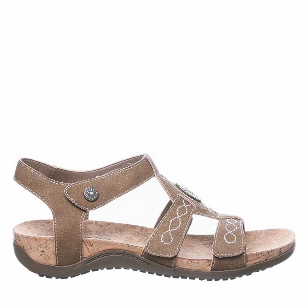 Bearpaw Ridley Wide Sandalen Dames Bruin | AAQ4666VG