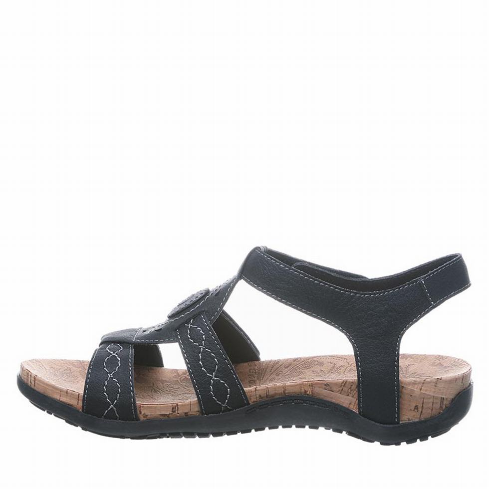 Bearpaw Ridley Wide Sandalen Dames Zwart | UMN177KP