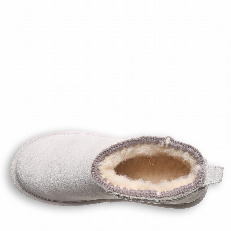 Bearpaw Shorty Crochet Laarzen Dames Grijs | WBA356QB