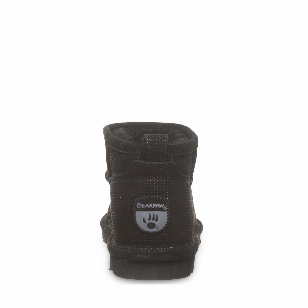 Bearpaw Shorty Exotic Laarzen Dames Zwart | DPU2679ZZ