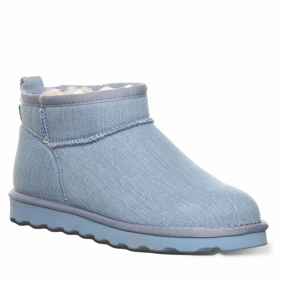 Bearpaw Shorty Vegan Laarzen Dames Blauw | IRH8068XM