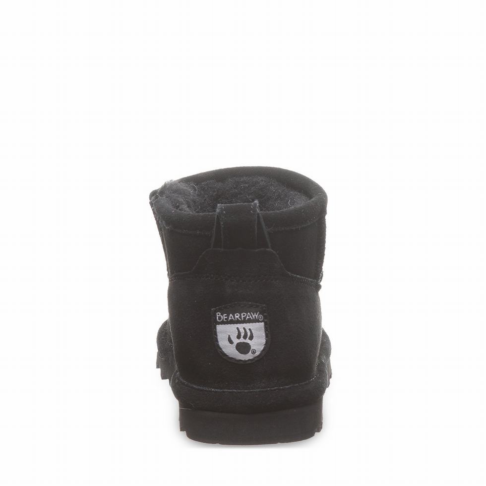 Bearpaw Shorty Youth Laarzen Kinderen Zwart | BUK8358VB