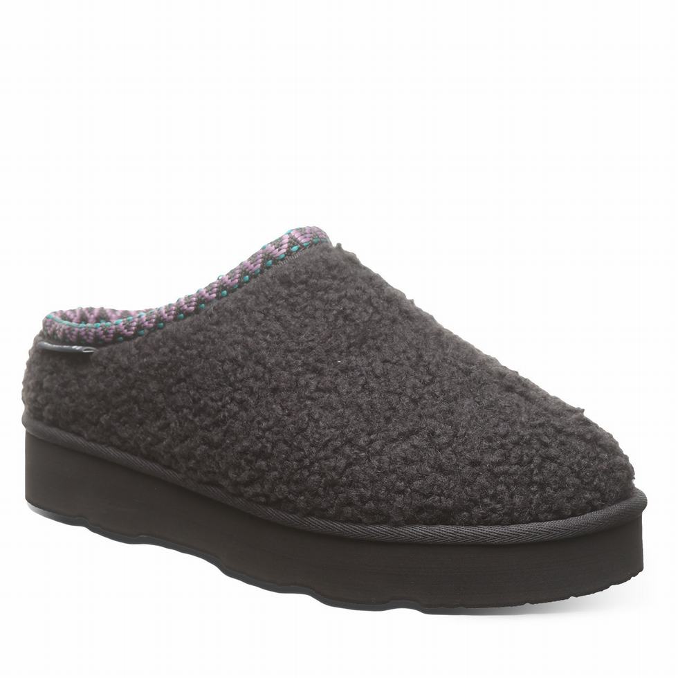 Bearpaw Snuggle Martis Pantoffels Dames Zwart | XAV8396IE