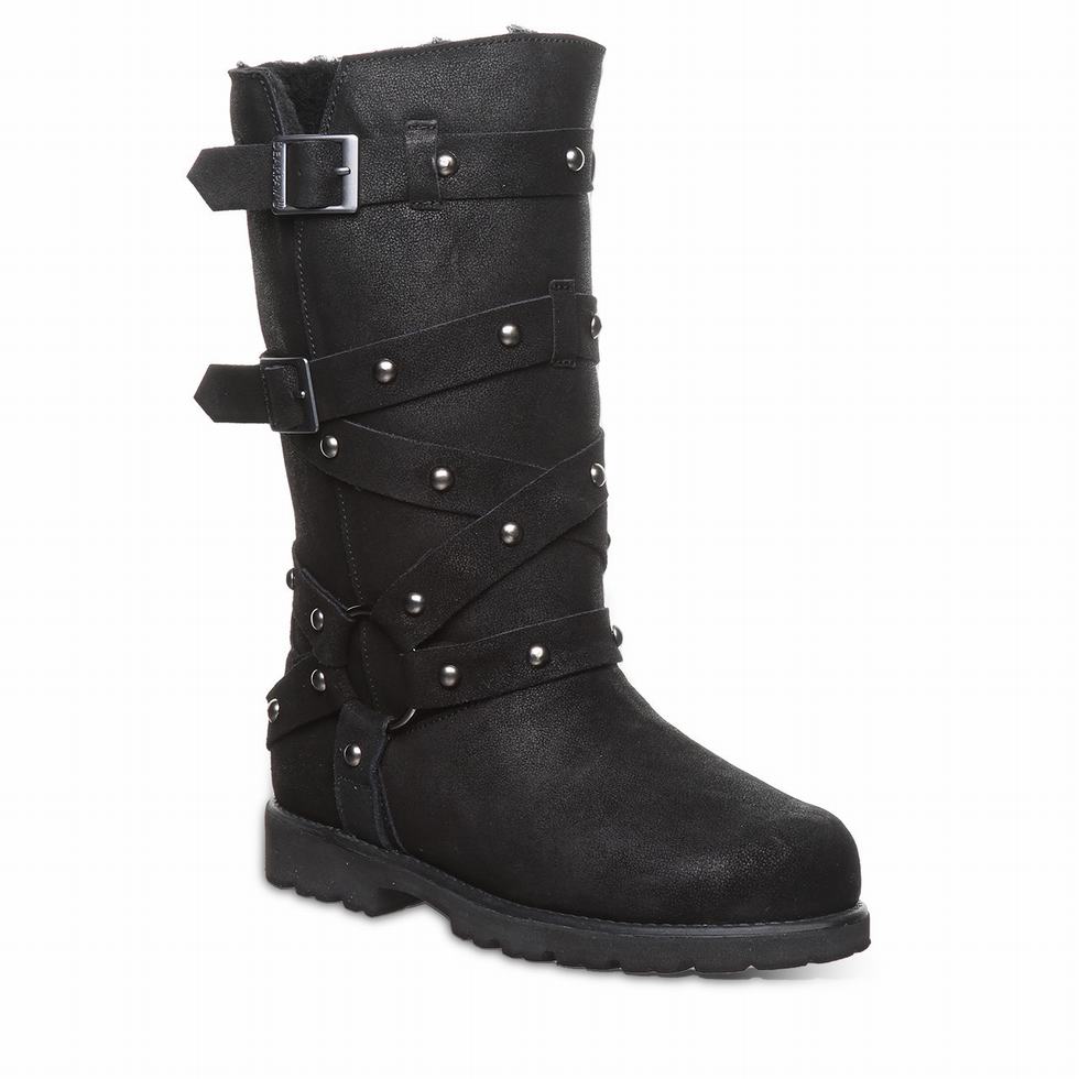 Bearpaw Theo Laarzen Dames Zwart | SXZ1622RG